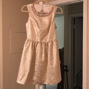 Gold shimmer dress